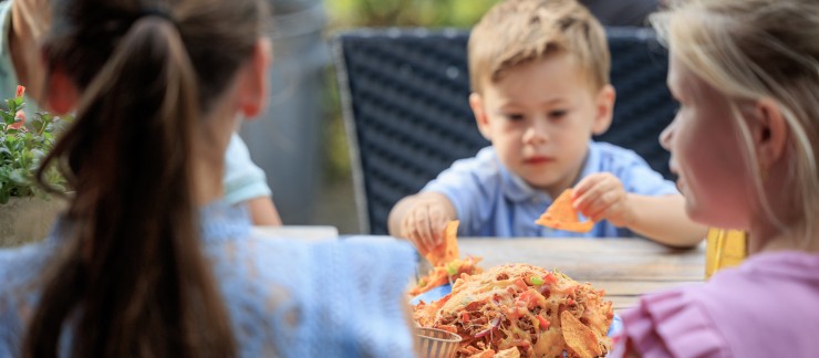 Terras kinderen familierestaurant Troubadour